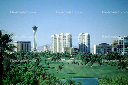 the Stratosphere, Tower, Hotel, Casino, buildings, cityscape, skyline