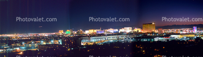 Evening Skyline Panorama of Las Vegas