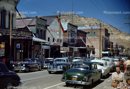 Cars, Red Garter Saloon, Virginia City, 1950s
