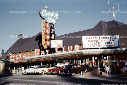 Crystal Bay Club, Casino, cars, 1950s