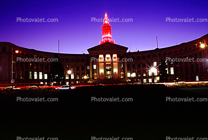 Denver City & County Building, Twilight, Dusk, Dawn