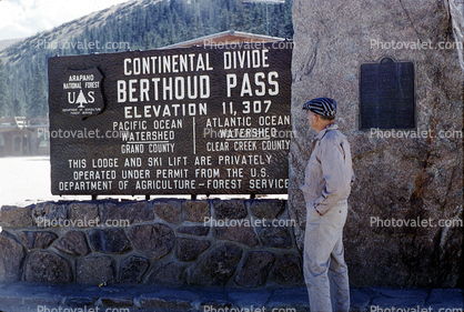 Berthoud Pass, Continental Divide, 1959, 1950s