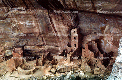 Cliff Palace, Cliff Dwellings, Cliff-hanging Architecture, buildings, ruin