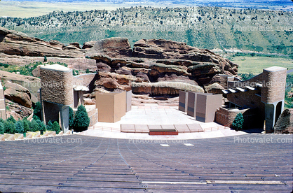Amphitheater, outdoor, outside, Red Rocks, Morrison, 1960s
