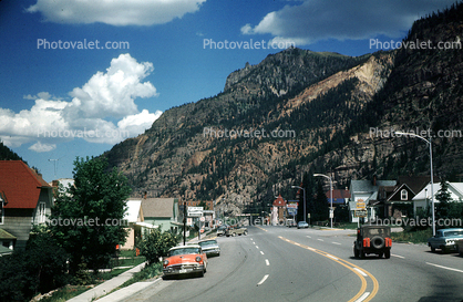 Cars, vehicles, Durango streets, August 1969, 1960s