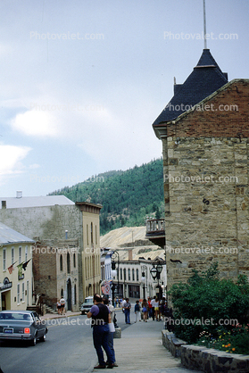 Downtown, buildings, Central City, Cars, vehicles, Automobile, July 1980