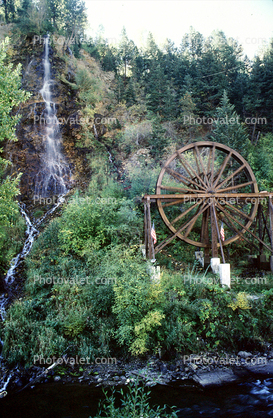 Waterfall, Waterwheel, Argo Gold Mine and Mill, Mining, Idaho Springs Colorado