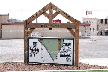 Mormon Pioneer Heritage marker, Salina Utah