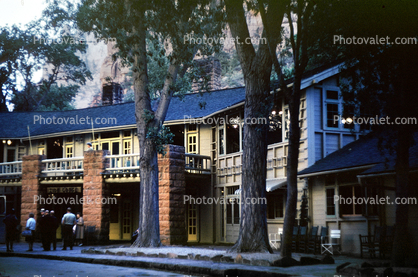 Lodge at Zion National Park, building, July 1962, 1960s