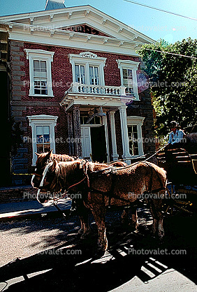 Tombstone, Stage Coach, Horses, Building