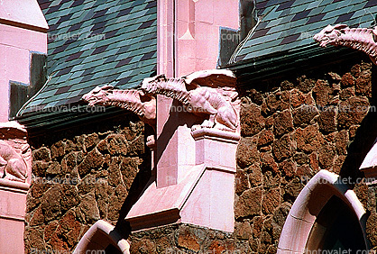Winged Dragon Gargoyles, Church of the Nativity, Catholic Church, Nativity of the Blessed Virgin Mary Chapel, Flagstaff