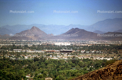 Cityscape, Skyline, Building, Mountains