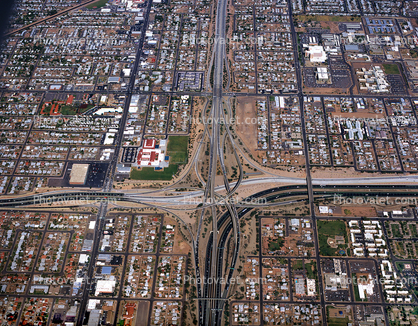 Freeway Intersection, Interchange, Roads, Roadway, Maze