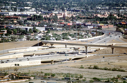 Freeway Interchange, Road, roadway, Interstate Highway I-10