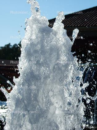 Water Fountain, Exterior, Outdoors, Outside, Blackhawk Plaza, 3 July 2005