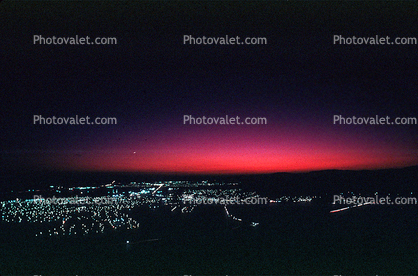 Sunrise over Pleasanton, Early Morning over the Tri-Valley, 15 October 1983