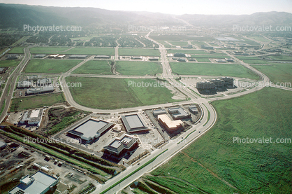 Hacienda Business Park from the Air, 22 April 1985