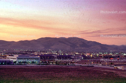 Sunset over Pleasanton Ridge, 1986, 19 November 1985