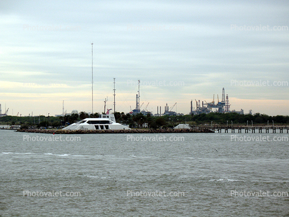 South Port, Harbor, Building, landmark, pyramid, Galveston