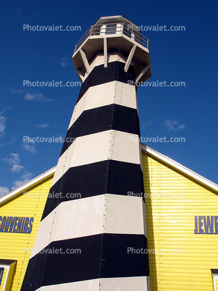 Replica Lighthouse at Islander Gift Shop, Souvenirs, Port Aransas
