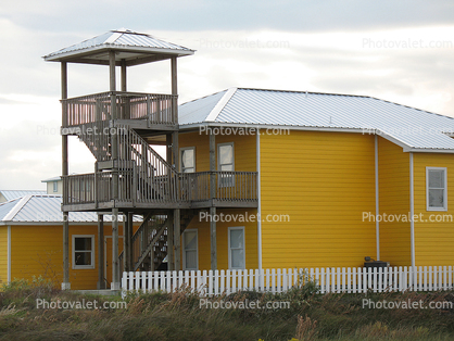 Watchtower, Observation Tower, Building, Mustang Island