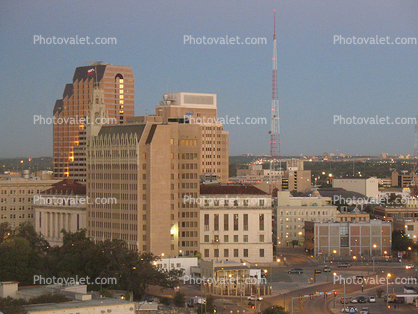 San Antonio Cityscape, Skyline, Buildings, Antenna