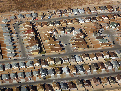 Cul-de-Sac, homes, texture, suburban, urban, sprawl, Aerial over El Paso