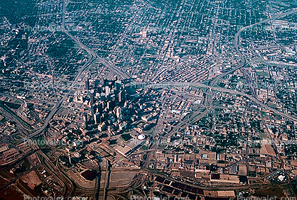 Downtown Dallas texture, urban sprawl, buildings, Cityscape, skyline 30 May 1984