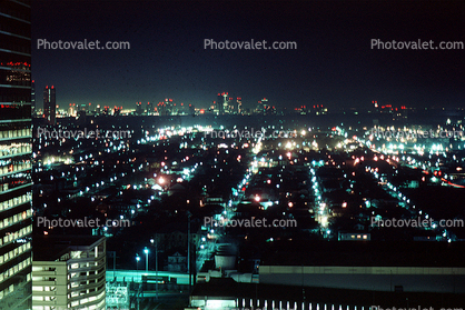 Street Grid in the Night, Houston, 14 January 1985
