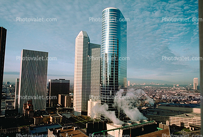 Skyline over Houston, 15 January 1985