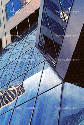 Abstract Glass Reflections, Downtown Houston, Texas, 15 January 1985