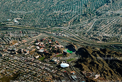 El Paso looking South, to Ciudad Juarez, Mexican International Border, 30 April 1991