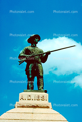 Statue of Soldier From the Alamo, Austin, 18 June 1991