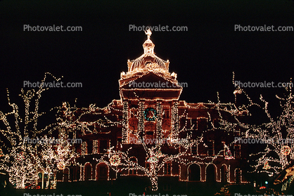 Wonderland of Lights, Decorated Building, Marshall, Texas, 22 November 1992