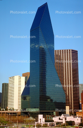 Fountain Place, Downtown building, skyline, skyscrapers, 23 March 1993