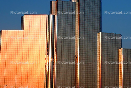 Hyatt Regency Hotel, downtown buildings, highrise, glass, 23 March 1993