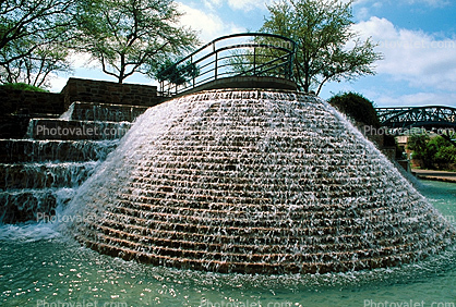 Water Cascade at the Tower of the Americas in San Antonio, 25 March 1993