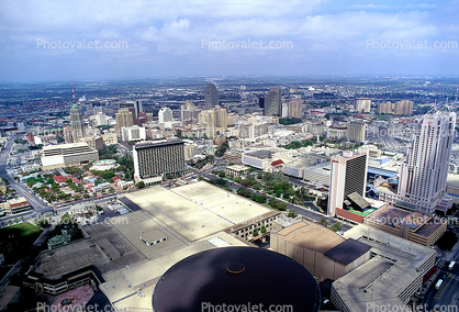 San Antonio Skyline, Skyscrapers, Downtown, Urban, 25 March 1993