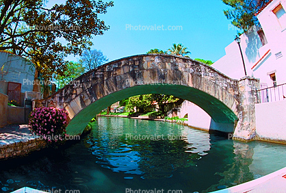 Arched Footbridge, Paseo del Rio, San Antonio, 25 March 1993
