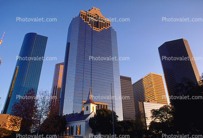 Downtown Houston, Skyscrapers, Buildings, Skyline, Cityscape, 1 January 1994