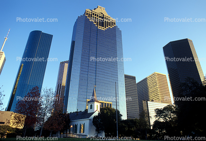 Downtown Houston Skyscrapers, Skyline, Cityscape, 1 January 1994