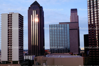 Dallas Skyline, buildings, skyscrapers, 21 May 1995