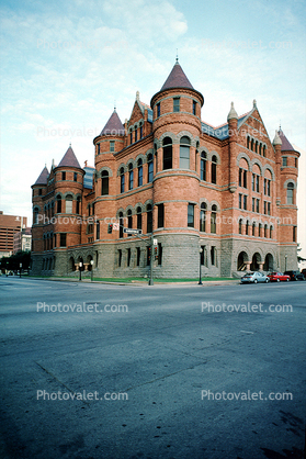 Old Red County Courthouse, historic governmental building, Museum, downtown Dallas, 21 May 1995