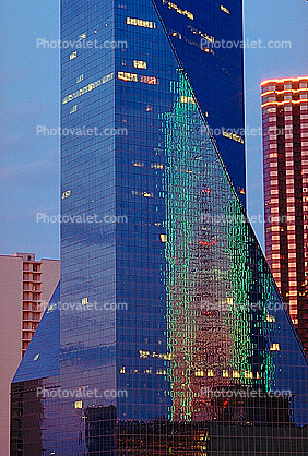 Fountain Place, Downtown building, glass skyscraper, 21 May 1995