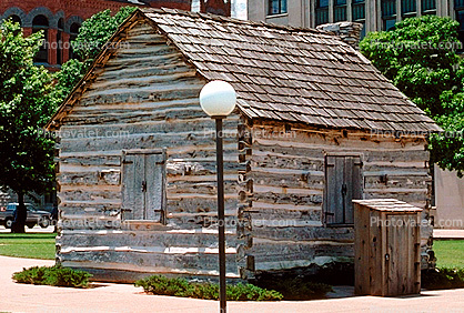Dallas County Post Office building, first post office, 1843, Dallas, 22 May 1995