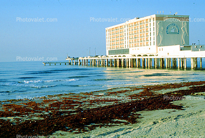 Flagship Hotel on a pier, building, waves