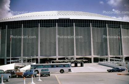 Astrodome, Houston, Cars, vehicles, Automobile, December 1965, 1960s