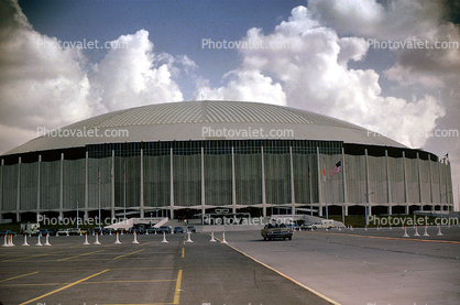 Astrodome, Houston, Cars, vehicles, Automobile, December 1965, 1960s