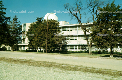 Observatory Dome, building, trees, November 1964, 1960s