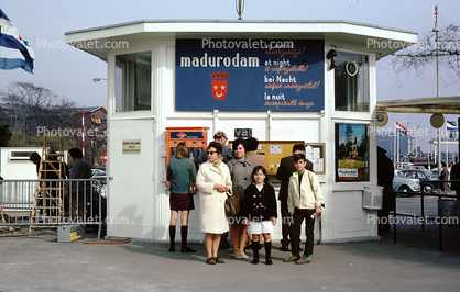 Ticket Booth, Entrance to Madurodam, Netherlands, octagon, April 1968, 1960s